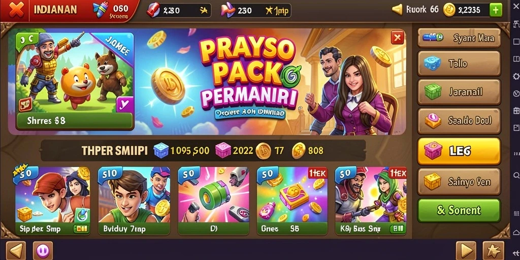 Dapatkan hadiah menarik di setiap level yang diselesaikan.