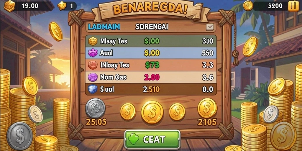 Menu utama yang intuitif dan mudah dinavigasi.