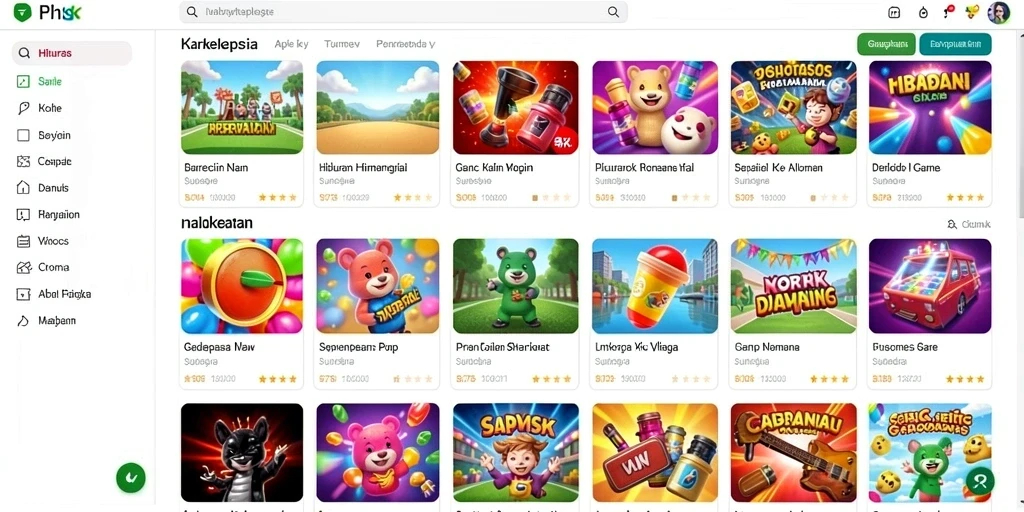Screenshot ketiga menunjukkan sistem leaderboard dan rangking pemain.