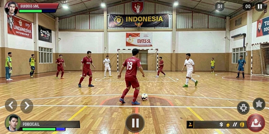 Fitur interaksi sosial untuk bermain dengan teman.