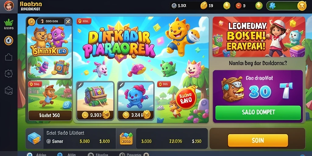 Fitur event menarik dengan hadiah besar.
