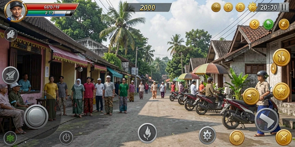 Tangkapan layar memperlihatkan grafis yang menawan.