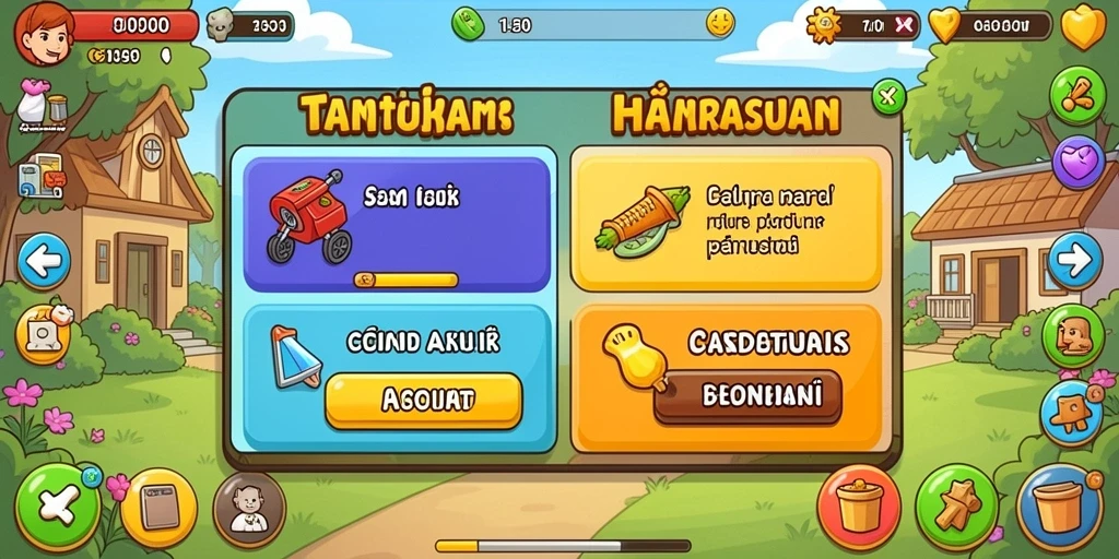 Suasana permainan yang seru dan interaktif.
